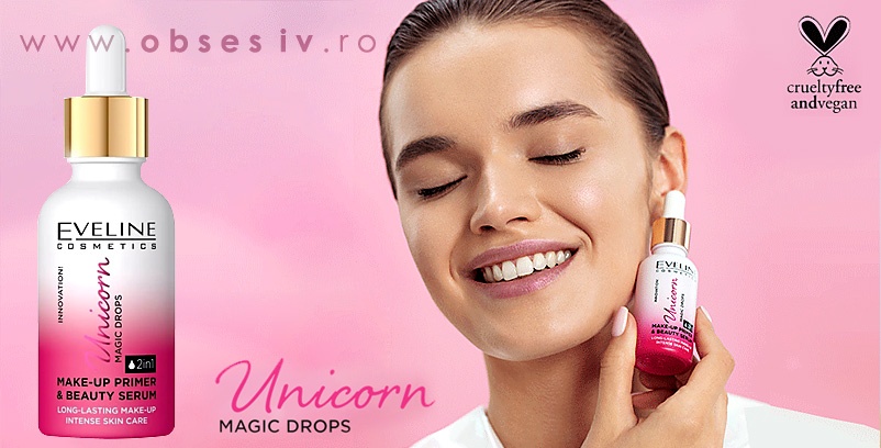 Unicorn Magic Drops Eveline Cosmetics - Baza si Ser Machiaj 2 in 1