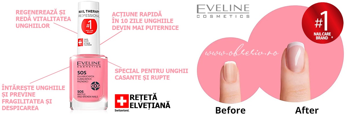 Tratament Balsam Unghii Fragile si Casante Eveline Cosmetics SOS