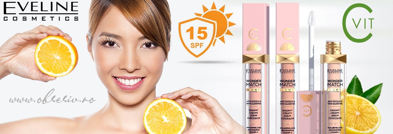 Concealer Corector si Iluminator SPF15, No 20 Nude, Eveline Wonder Match