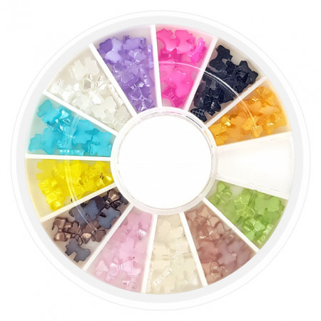 Decor Unghii in Forma de Fundite Multicolore Disc Nail Art