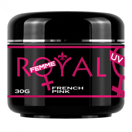 Gel UV French Pink 2 in 1 Royal Femme, Baza si Constructie, 30 ml - Img 1