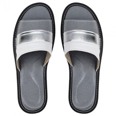 Papuci de Casa Confortabili Marca Nowo Model 'Silver Touch'