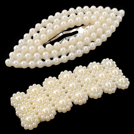 Set 2 Agrafe de Par cu Margele Perlate 'Diversified Pearls'