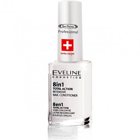 Tratament Unghii 8 in 1 Eveline Cosmetics Regenerare Instant Total Action