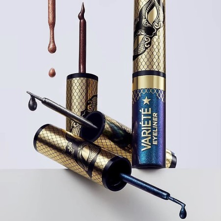 Eveline Variete Eyeliner 24h No.02 Shiny Brown - Tuș de ochi maro strălucitor pentru o privire magnetică! Rezistent la apă, 24h, aplicator pensulă. #tușdeochi #waterproof #strălucitor #magnetic #EvelineVariete
