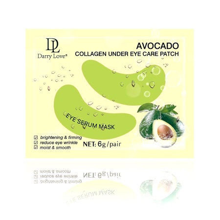 Mască de Ochi (Patch-uri) cu Avocado și Colagen | Reduce Cearcăne, Hidratează, Regenerează