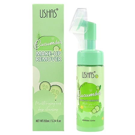 Spuma Demachianta Fata cu Perie din Silicon | Cucumber | Ushas Make-up Remover | Ingrijire Piele