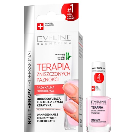 Tratament Intensiv Unghii Distruse Reconstructie si Reparare, Terapia Eveline Cosmetics
