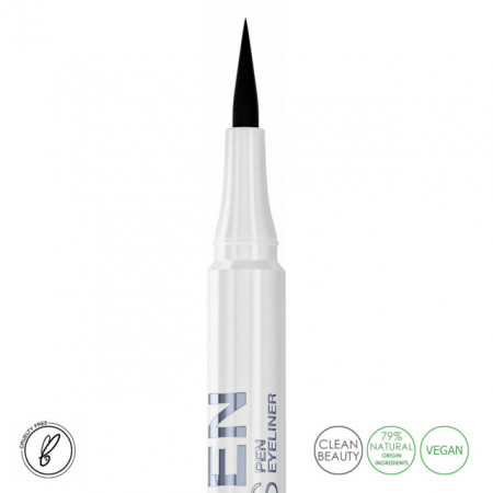 Tus Creion pentru Ochi Hipoalergenic Open Eyes Pen Eyeliner Quiz Cosmetics, 01 Black