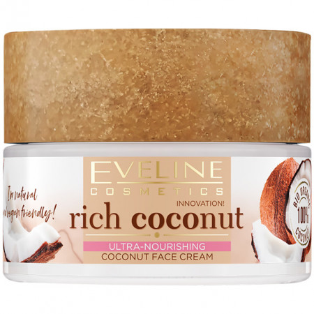 Crema Față Regenerare Ten Ultra Hranitoare Rich Coconut Vitamin Bomb Eveline