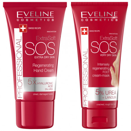 Kit Ingrijire Maini si Picioare 'SOS Extra Dry Skin' Eveline Cosmetics