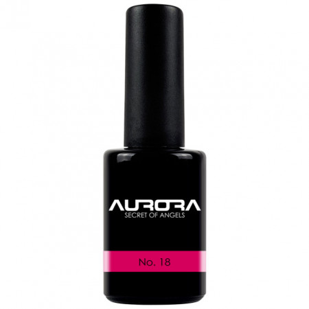 Oja Semipermanenta Aurora Culoare Rosu &#039;Imperial Fuchsia&#039; No 18 Cantitate 11 ml