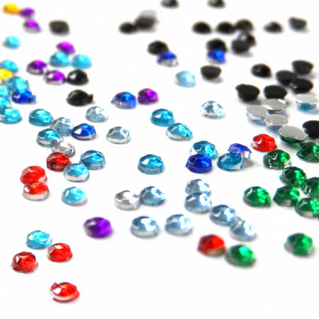 Pietricele Unghii Multicolore Ø 2mm | Accesorii Unghii | Decoruri Unghii | Manichiură Trendy