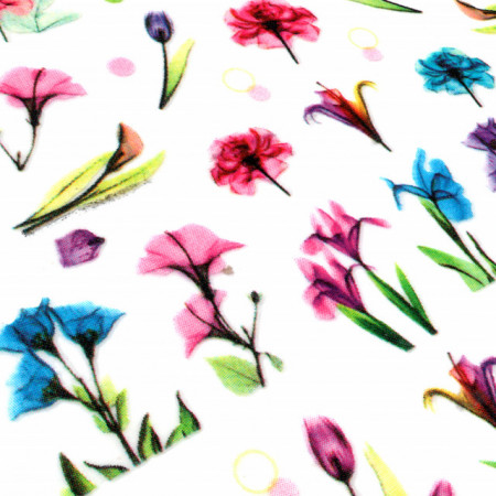 Abtibilde Unghii Culoare Multicolor Model 'Only Flowers' No.Z-D3973