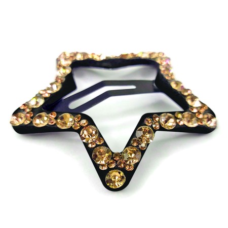 Agrafe Păr Set 4 Buc. Model &#039;Stars in Gold Silver&#039;
