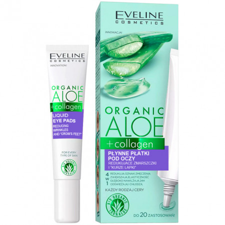 Aloe Organic +Colagen Lichid BIO Organic pentru Reducerea Ridurilor Eveline Cosmetics