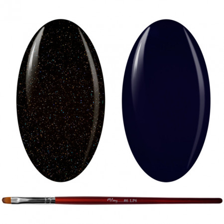 Kit Geluri Color + Pensula Gel Unghii, Cod K2GP-54G/72