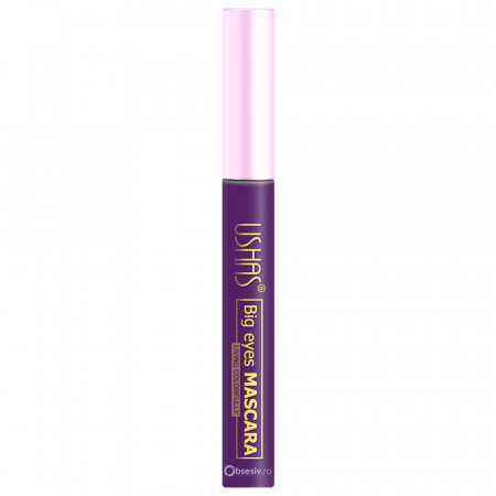 Mascara Colorat Ushas Big Eyes Living Colorfully, Culoare Burgundy Purple