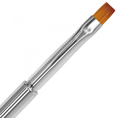 Pensula Unghii cu Gel Forma Dreapta Model 'Aurora Borealis' No 6