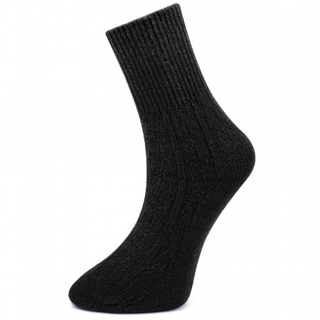 Sosete din Mix de Lână Rezistente la -30°C, 1 Pereche Model 'Wool Wave' Black