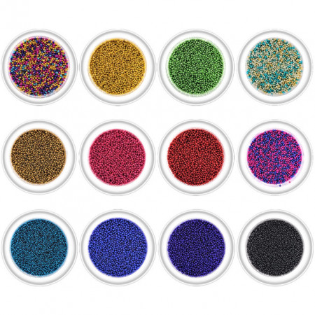 Bilute Caviar Unghii Set 12 Culori Diferite Cod O-SC02