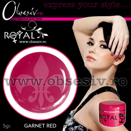 Gel colorat unghii Royal Femme GARNET RED (Geluri Profesionale Unghii) - Img 2