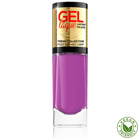 Lac Unghii Eveline Gel Laque Trend Collection Culoare Roz Violet No 206