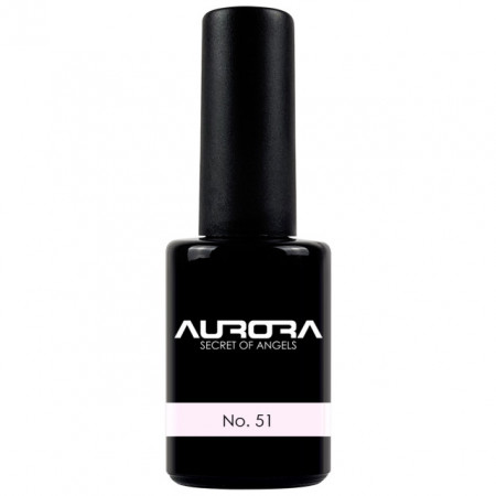 Oja Semipermanenta Aurora Culoare Roz &#039;Blushing Bride&#039; No 51 Cantitate 11 ml