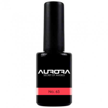 Oja Semipermanenta Aurora Culoare Roz &#039;Strawberry&#039; Neon No 65 Cantitate 11 ml