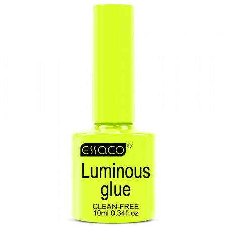 Oja Semipermanenta Glow in Dark Gama Essaco® Luminous Glue Yellow No. 02