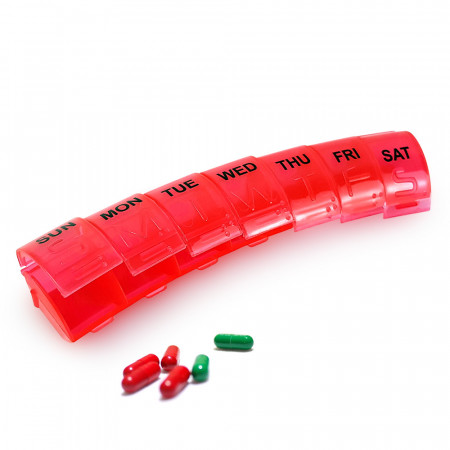 Organizator Medicamente cu 7 Compartimente Pentru O Saptaman