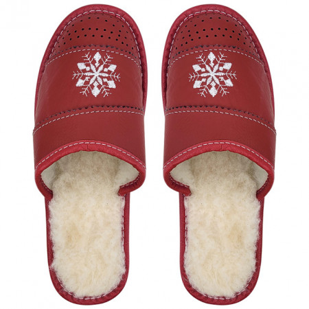 Papuci de Casa Imblaniti cu Lana Marca Tylbut Model &#039;Joy Season&#039;