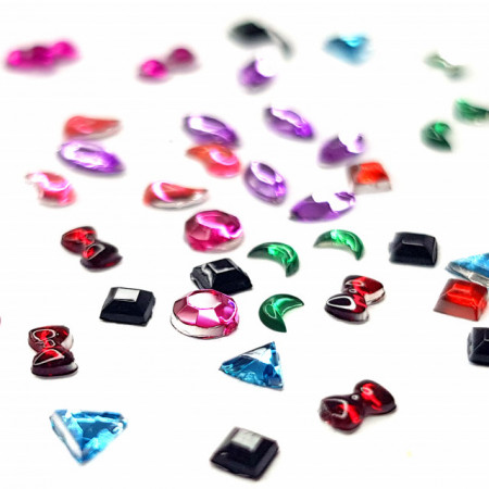 Decoratiuni Unghii Pietricele Forme Culori si Marimi Diferite, Accesorii Nail Art