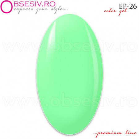 Geluri Colorate Premium Line, Exclusive Nails, Cod EP26, Gramaj 5ml, Culoare Spring Lime - Img 2