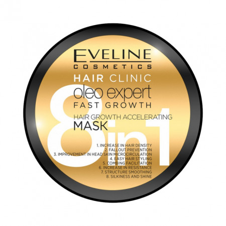 Masca de Accelerare a Cresterii Parului Rapid 8in1 Eveline Cosmetics Cantitate 500ml