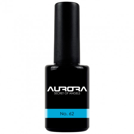 Oja Semipermanenta Aurora Culoare Albastru &#039;Cerulean&#039; No 62 Cantitate 11 ml