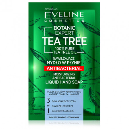 Sapun Lichid Hidratant Antibacterian 3in1 Botanic Expert Tea Tree Oil 100% Pure Eveline
