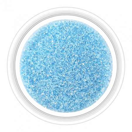 Sclipici Unghii Efect Mirror Culoare Albastru Ceruleum Cod SM-6 , Accesorii Nail Art
