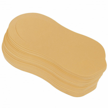 Slapi Unica Folosinta Pedichiura, Set 12 Perechi, Culoare Crem