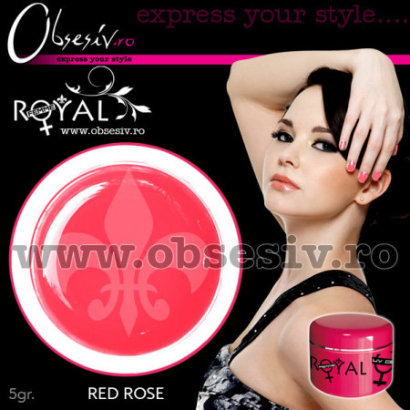 Gel colorat unghii Royal Femme RED ROSE (Geluri Profesionale Unghii) - Img 2