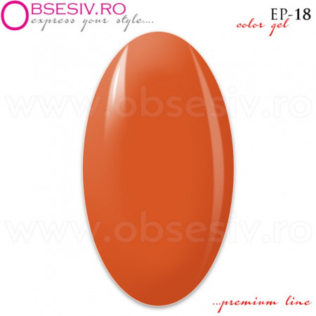 Geluri Colorate Premium Line, Exclusive Nails, Cod EP18, Gramaj 5ml, Culoare Fiesta - Img 2