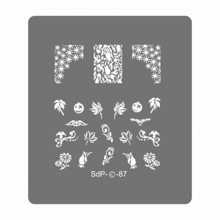 Matrita Metalica Gravata in Profunzime, Cod SdP-87, Placa Stampila Unghii