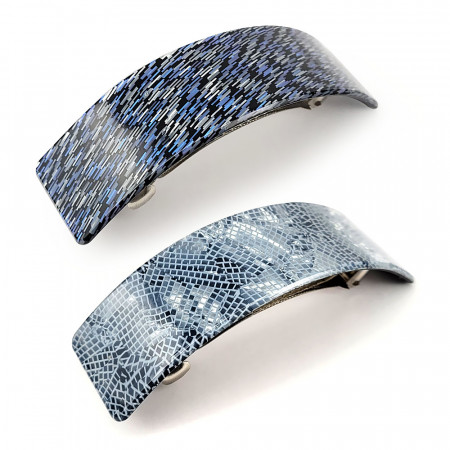 Set Agrafe Elegante de Par, Stil si Rezistenta &#039;Fractal Nnature&#039;