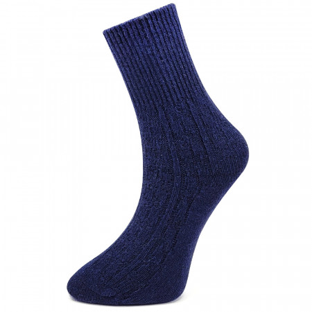 Sosete din Mix de Lână Rezistente la -30°C, 1 Pereche Model 'Wool Wave' Dark Blue