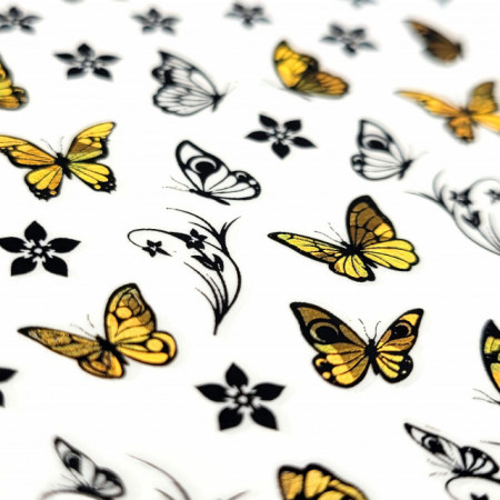 Abtibilde Unghii Culoare Multicolor Model 'Golden Ornaments' No. Z-D4631