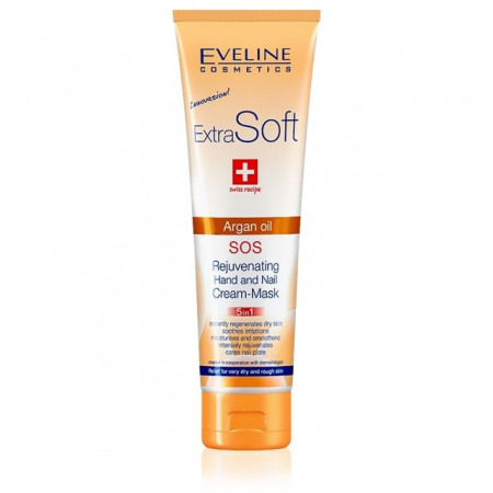 Crema Maini si Unghii SOS, Eveline Cosmetics Extra Soft Argan Oil - Img 1