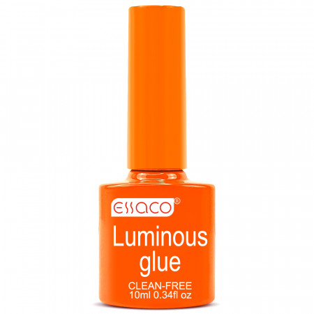 Oja Semipermanenta Glow in Dark Gama Essaco® Luminous Glue Orange No. 04