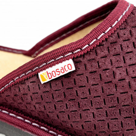 Papuci de Casa din Piele cu Talpa Groasa Marca Bosaco Model &#039;Paradise City&#039;