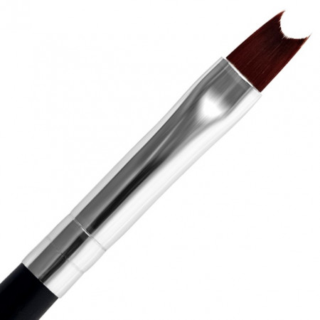 Pensula Gel French cu Capac Metalic, No 8, Lila Rossa
