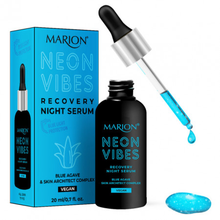 Ser de Noapte Recuperare Vegan Neon Vibes Blue Agave &amp; Skin Architect Complex, Marion